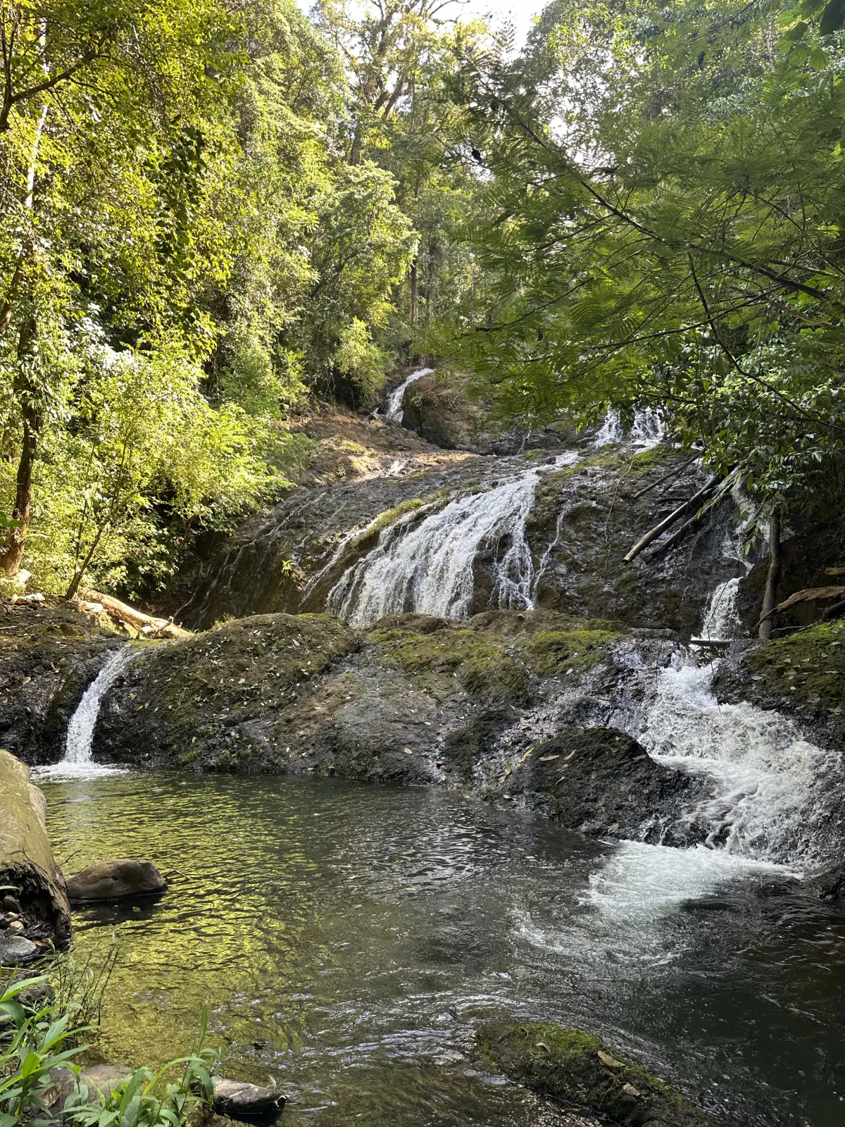 One of the waterfalls on the land